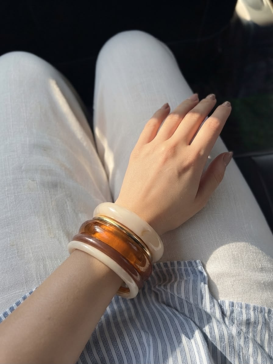 Resin bangles (set of 5)